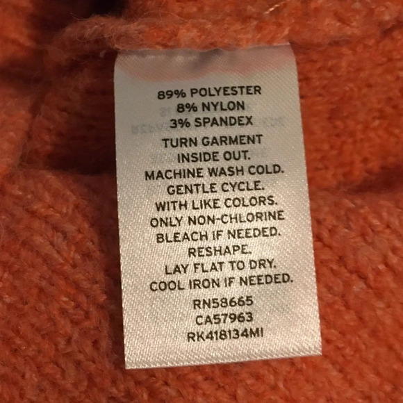 Abound Knit Stitch Design Sweater Pullover Coral XL NWT - Picture 5 of 5